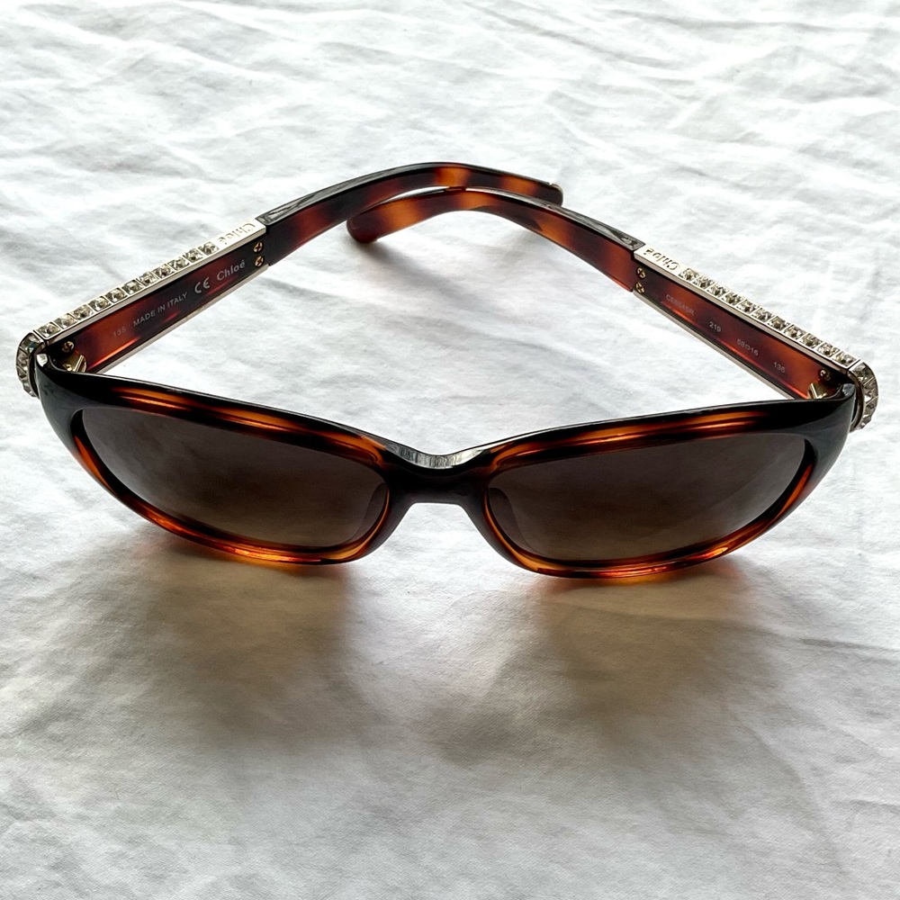 Chloe Tortoise Shell Sunglasses - Picture 2 of 8